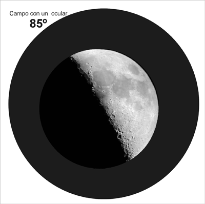 ocular campo aparente 85